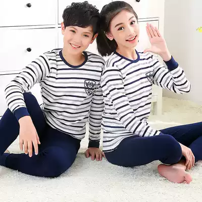 Girls cotton fever clothes Teenagers junior high school students primary school students big boys and girls autumn clothes sanitary pants set cotton sweater