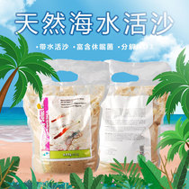 US two small fish sea water cylinders laid sand fine sand coarse sand removal NO3 bottom sand coral ornamental fish cylinder pure natural