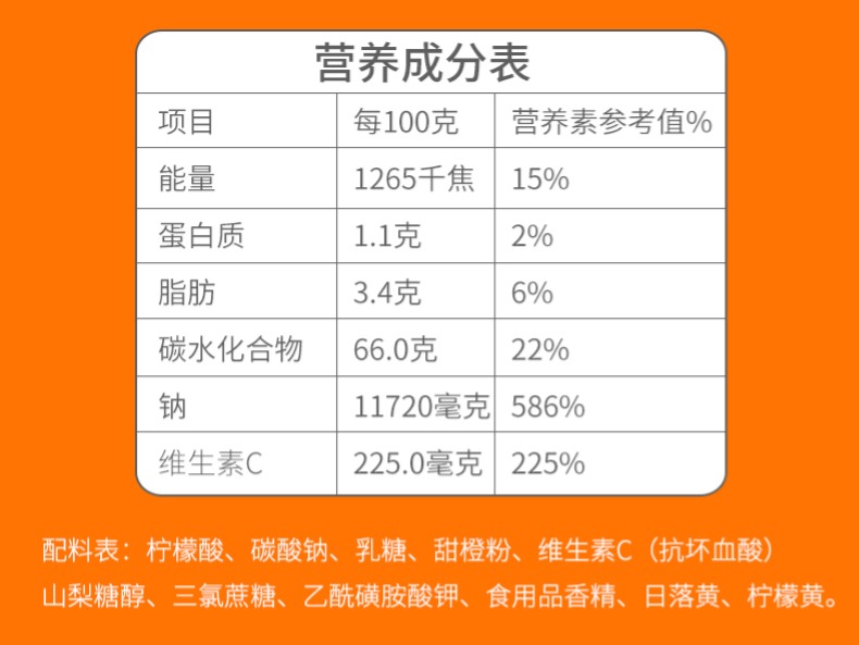 优信维生素C泡腾片