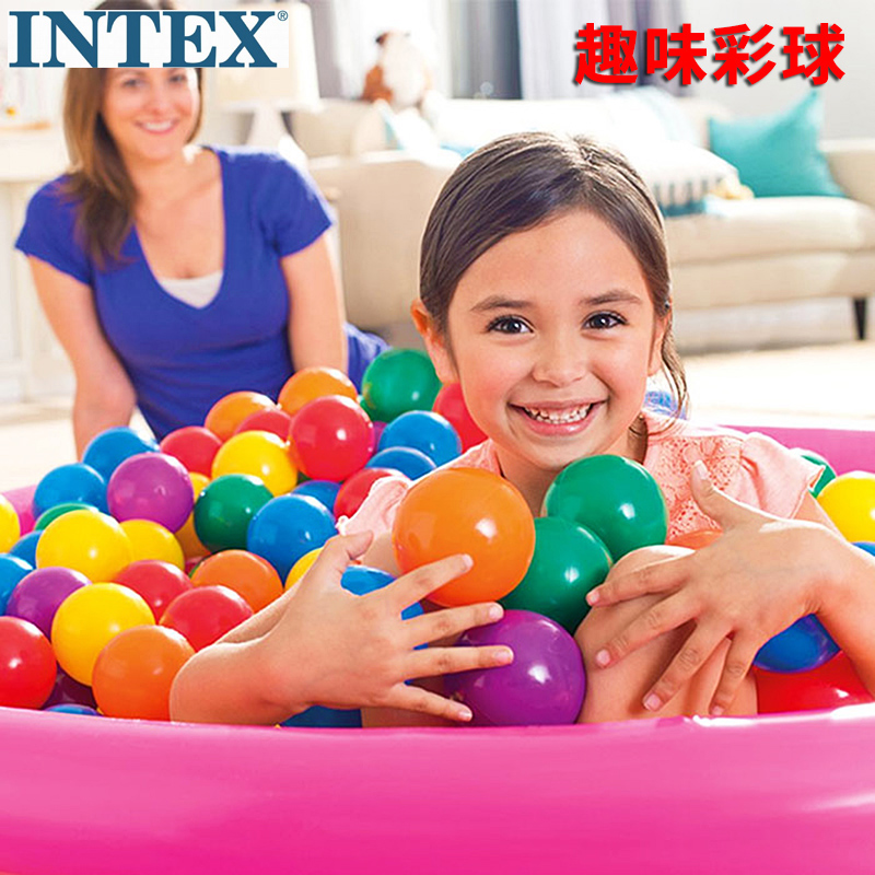 INTEX fun ball children's water wave ball thick ocean ball with ball pool toy ball environmental protection
