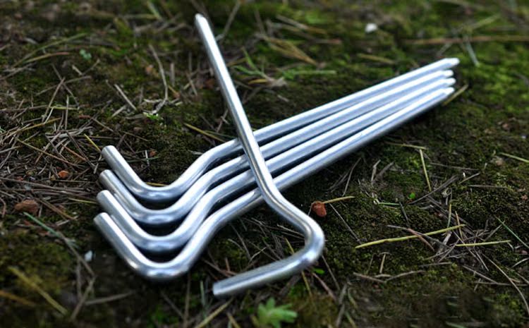 10 gói lều, lều cắm trại, thảm đất, siêu nhẹ, đinh hợp kim nhôm cường độ cao, đậm và dài - Lều / mái hiên / phụ kiện lều lều dã ngoại