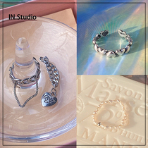 INstudio20 Spring Summer South Korean designer brand moodlow new personality Ring ring 3 models