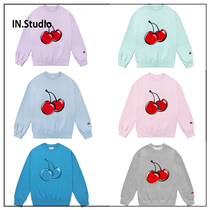 Limited time discount ~ INstudio Korean designer brand KIRSH embroidered large cherry loose sweater