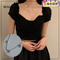 Spot ~ INSTUDIO Korean online brand peachvin new ins superfire three-dimensional butterfly necklace