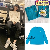 Spot Ouyang Nana (official website authorized) INstudio South Korea 19 autumn NERDY round neck top