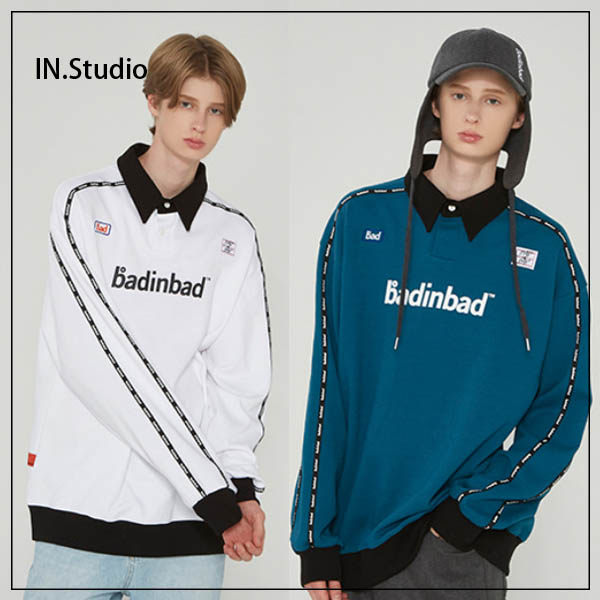INstudio Korea 19 autumn designer brand BADINBAD new couple POLO shirt