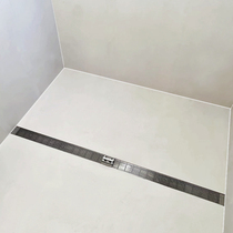 Barrier-free floor drain Bathroom partition shower room No door sill simple dry and wet separation sunken screen Push-pull mobile door