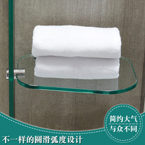 Shelf-shelf laminate for grinding round edges of three-layer tempered glass laminate for shower room shelve laminate