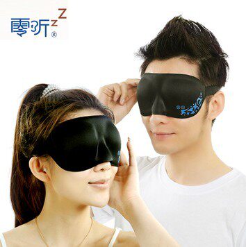 零听圆目眼罩柔软3D立体睡眠护眼罩记忆太空棉慢回弹 遮光午休