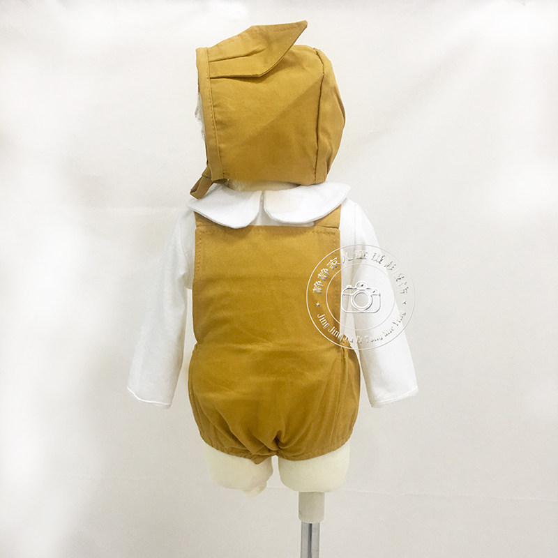 100 Day Male Baby Photography Clothing Yellow Cuddling Bag Pants Classic Girl Rabbit Styling Bright Color