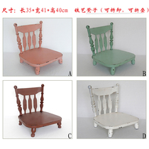 Newborn full moon door-to-door props 2019 Baowo iron art chair Stool Props Three Color Optional Props