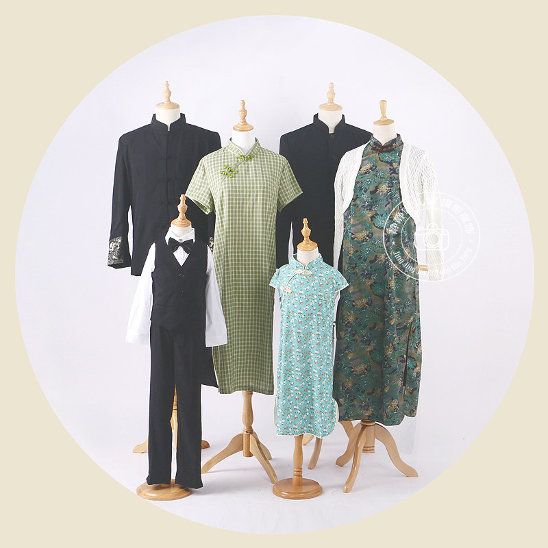 Family portrait photography clothing 2019 new inheritance family portrait a family of six Republic of China style parent-child clothing family portrait