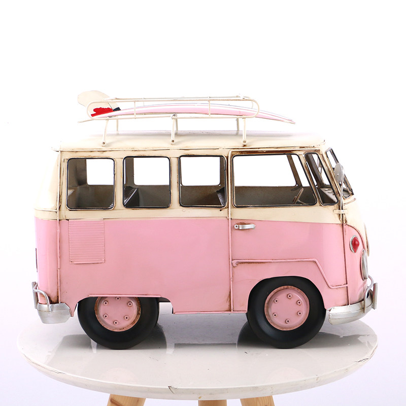 New children's photography Korean style small fresh two-year-old bus toy iron photo studio auxiliary props