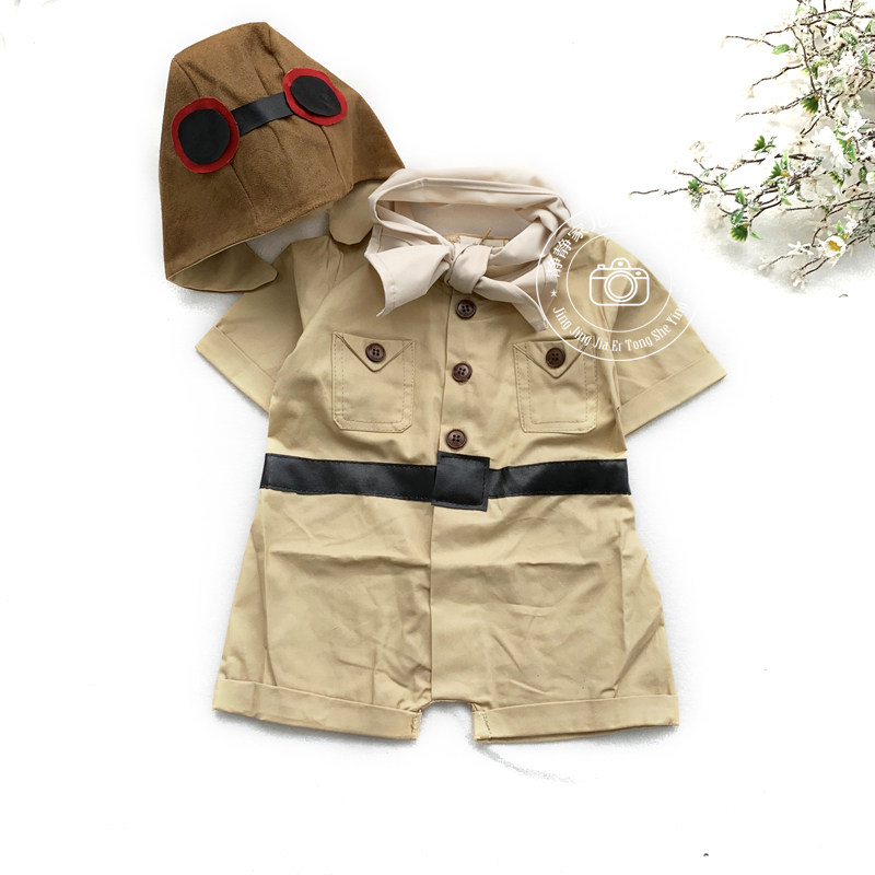 Pilot Children's section 100 days Photographic clothing Pilot Air Force Children's section 100 days of pilot clothing