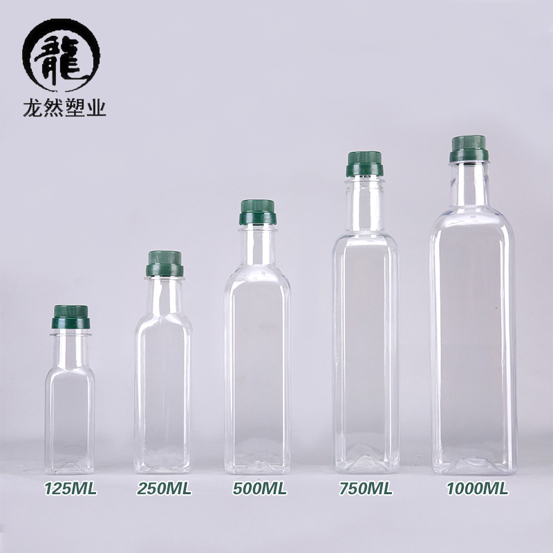 空のペットボトル 椿油ボトル 500ML オイルポット オイルバレル 1斤 PET素材 ワインポット ワインボトル オリーブオイルボトル