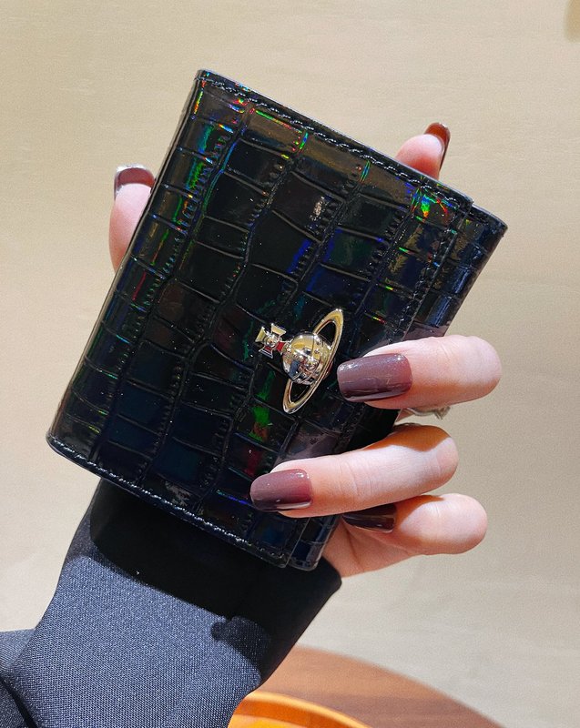 Genuine Leather Crocodile Pattern Empress Dowager Wallet Short Style 70% off Multi-Card Slots Card Holder Coin Purse Integrated Laser Short Wallet Id Holder