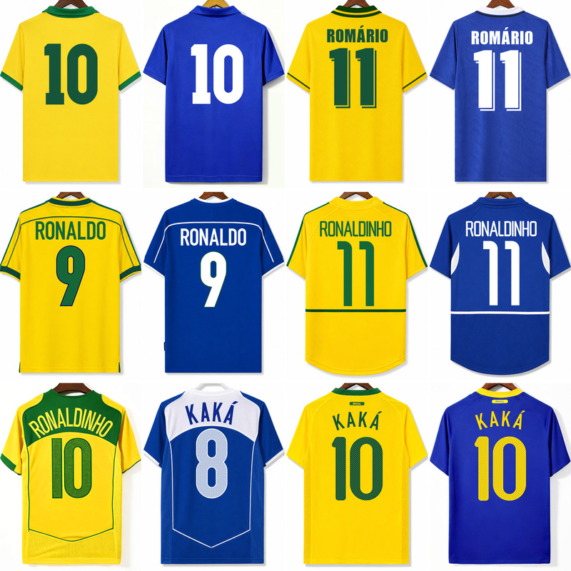Retro Brazil National Team Ronaldo Jersey 2026 World Cup Neymar Football Uniform Ronaldinho Copa America Pelé Kaká