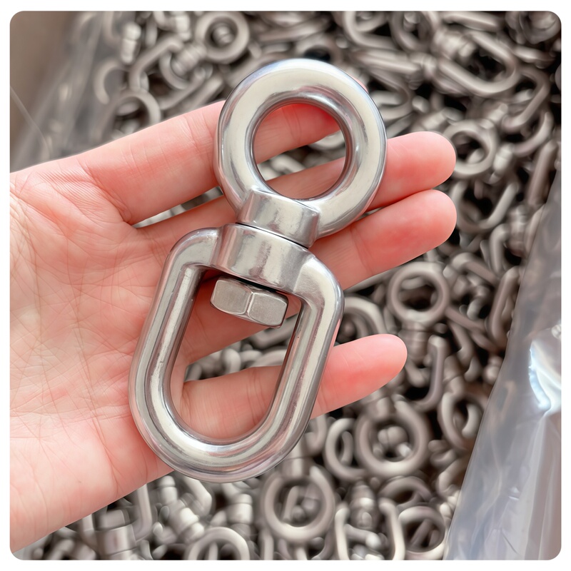 Binzhou Tengda 304 Stainless Steel Swivel M10 Large Dog Leash for Tibetan Mastiffs, Cattle, Horses, and Hunting Dogs, Can Support a Weight of 800kg