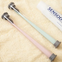Wheat straw toothbrush 1 independent packaging ultra - fine soft - haired bamboo charcoal microheads adult household combination toothbrush