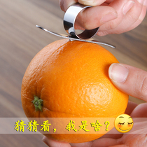 Tool for creative stainless steel exfoliation orange peel peeling machine for orange peel finger ring cut fire dragon fruit cut orange