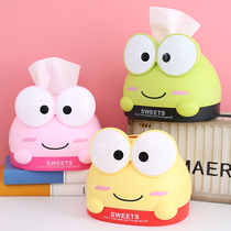 Creative cute cartoon paper towels box-paper box home paper towels Frog Pumping Cardboard Box bedroom Toilet Roll