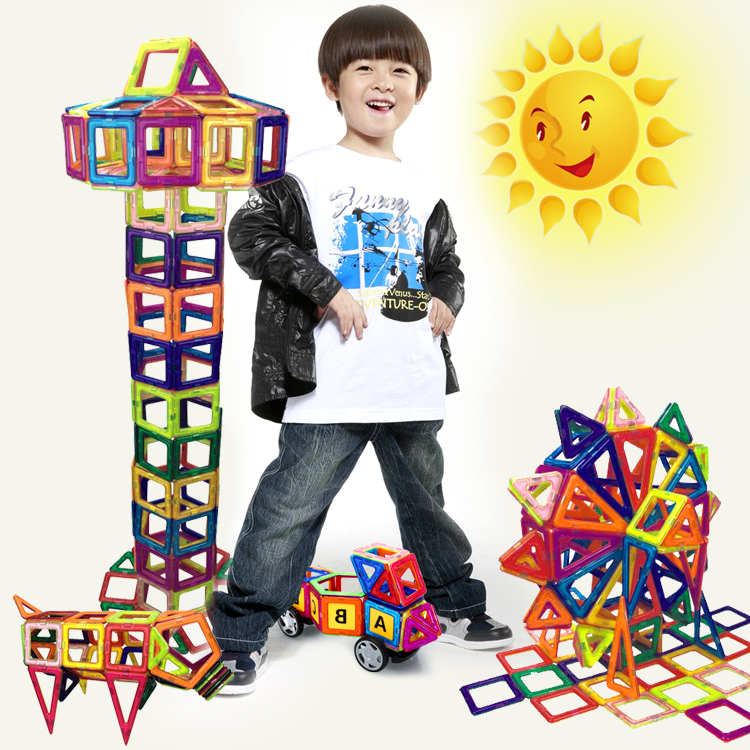 Magnetic sheet Patchwork Puzzle Building Blocks Children Magnet Shake-Up Toys Magnetic Iron 100 Changing Male and Child Scattered Pieces