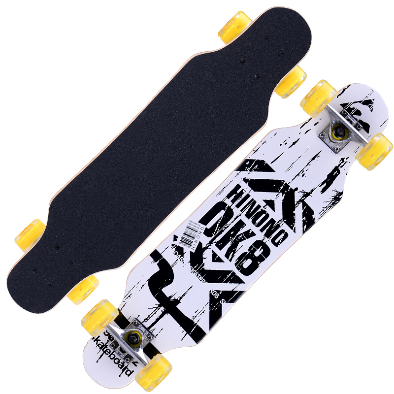 Professional Skateboard Long Board Beginner Adult Male Student Girls Dance Board Adult Teen Girl Four Wheels Scooter