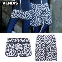 Beach hot spring swimming sports shorts for men and women loose quick-drying lining five points beach vacation anti-embarrassment summer