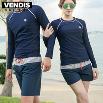 VENDISEXTREME beach pants MENs and WOMENs quick-DRYING loose SEASIDE VACATION LARGE SIZE COUPLE FIVE-POINT swimming trunks