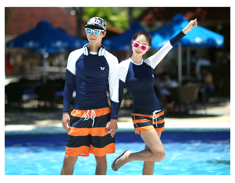 VENDIS EXTREME quần short bãi biển nam và nữ nhanh chóng khô năm điểm quần bơi kích thước lớn sọc huỳnh quang 	quần dưa hấu đi biển	