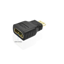 High quality gold plated adapter Mini HDMI turn HDMI Mini HDMI revolution HDMI female adapter