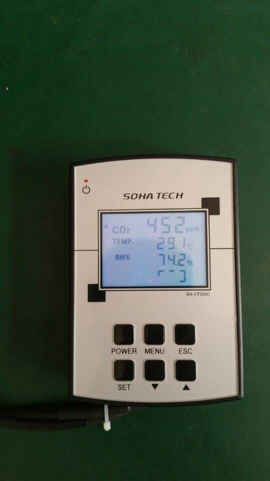 二氧化碳控制器红外原理温湿度一体控制器带485通讯3路继电器输出
