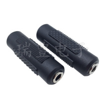 3 5MM plug stereo audio frequency AUX pair connector small three-core female to female hole straight extension