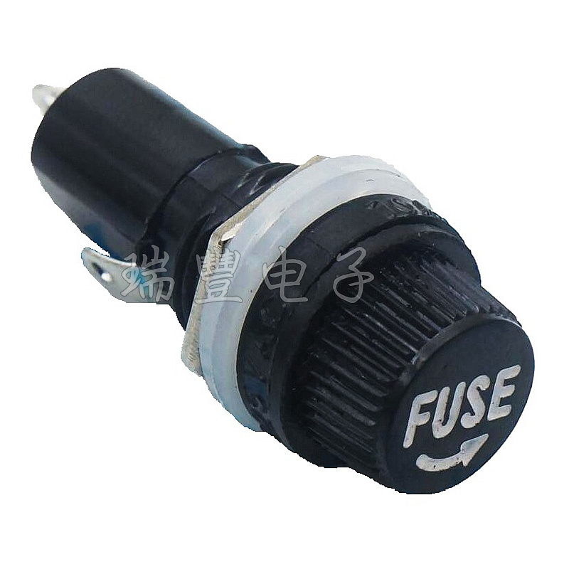 FUSE power supply insurance system seat insurance tube holder fuse seat 5 * 20 fuse high temperature resistant gum wood