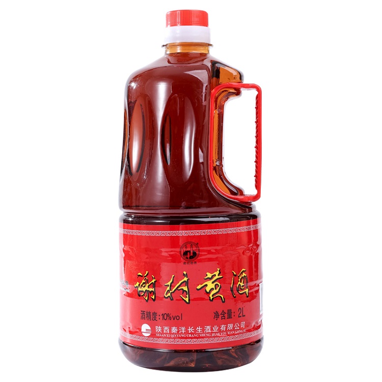 Xiecun rice wine Shaanxi Hanzhong specialty Yangxian Huadiao rice wine Xiecun round pot bridge brand 2L can be soaked in donkey-hide gelatin