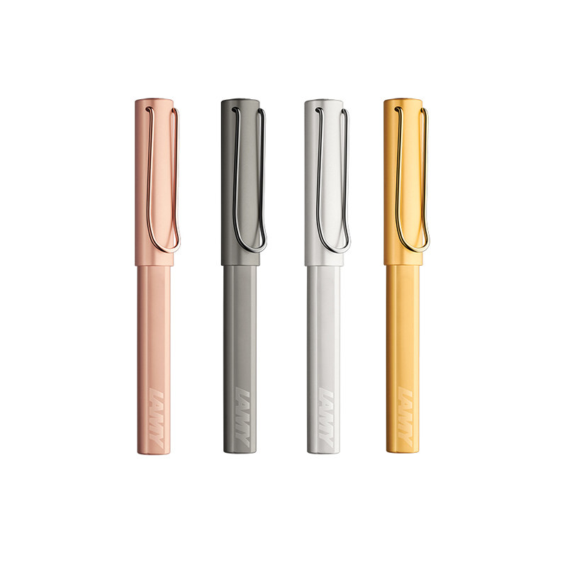 LAMY Lingmei Bao ballpoint pen German Lingmei LX series aluminum metal rod 50th anniversary commemorative edition signature pen neutral fountain pen Fashion simple portable office stationery supplies