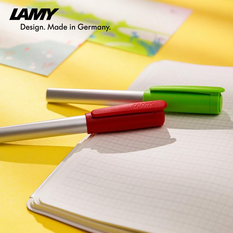 LAMY Germany Lingmei pen NEXX series stainless steel chrome nib Portable fashion ink pen Student pen practice