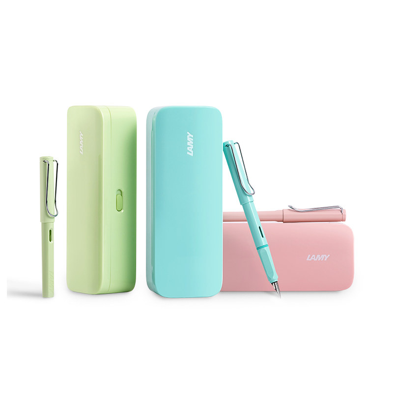(Back-to-school gift) LAMY Germany Lingmei Pen Flagship Store Hunting Macaron Gift Boxed Girls Students Use Word Signing Pen Lettering Custom Couple Gift Gift Pen