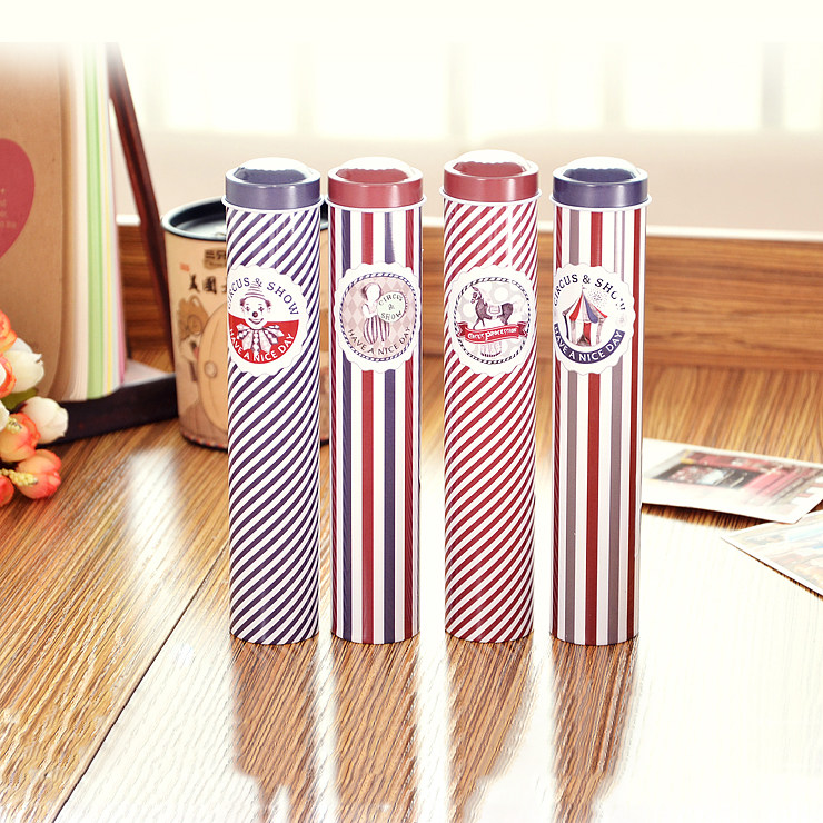 Korean stationery small fresh cylinder cylinder pencil pencil contains student stationery box birthday gift