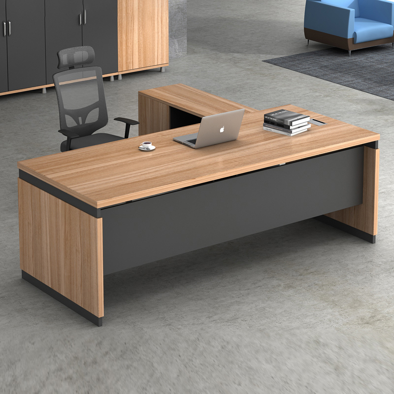 Office Desk Boss Desk Simple Modern Office Chair Combination Office Furniture President Desk Single Manager Desk