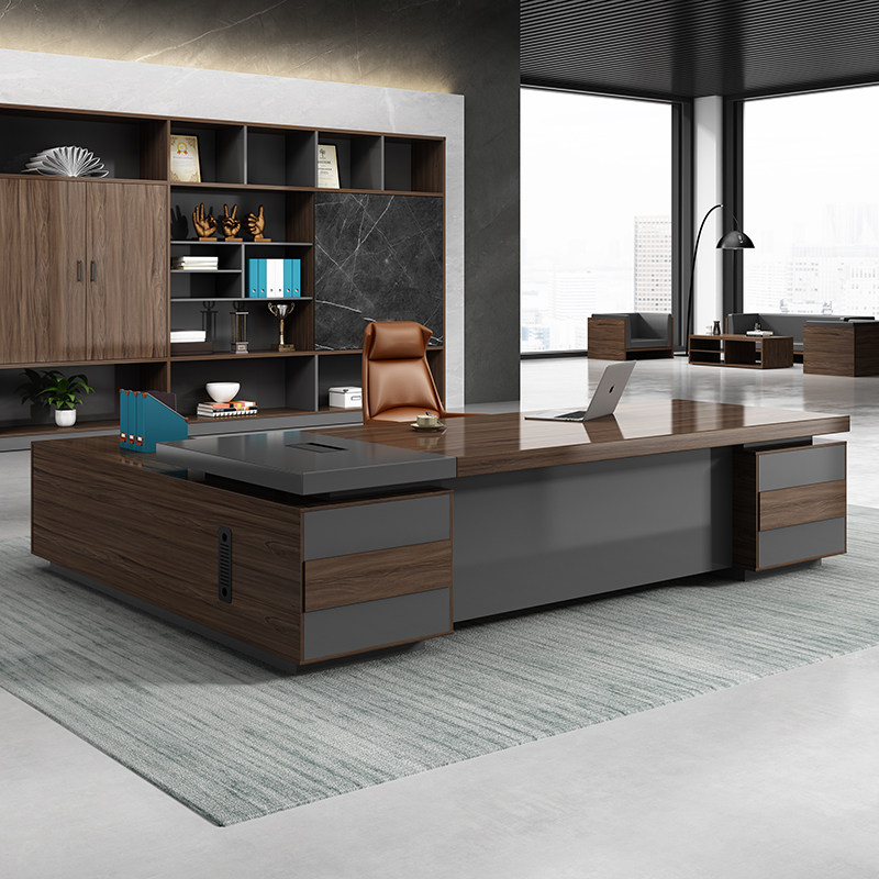Lan Ran boss office desk and chair combination simple modern president manager table large class workbench office single desk