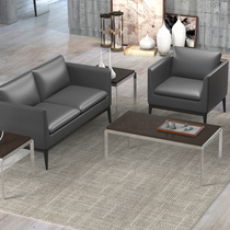 Office sofa Coffee table combination Modern simple office business reception Small simple meeting leisure three-person