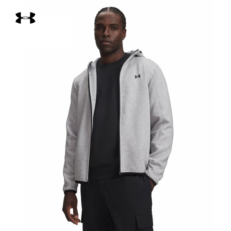 Under Armour Ua Jacket Men's 2026 New Unstoppable Series Fleece Hooded Zipper Sweatshirt