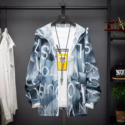 Summer sunscreen clothing Men's ultra-thin breathable outdoor fishing couple skin clothing Korean version of sunscreen clothing women's large size jacket