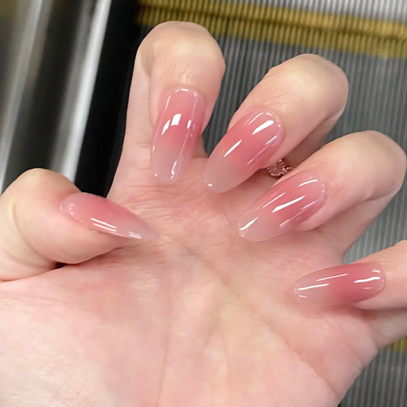 Purely Handmade Wearable Nails, Blush Nails That Enhance Complexion, Natural and Versatile Fake Nails, Ancient Style Wedding Photo Nails, Removable