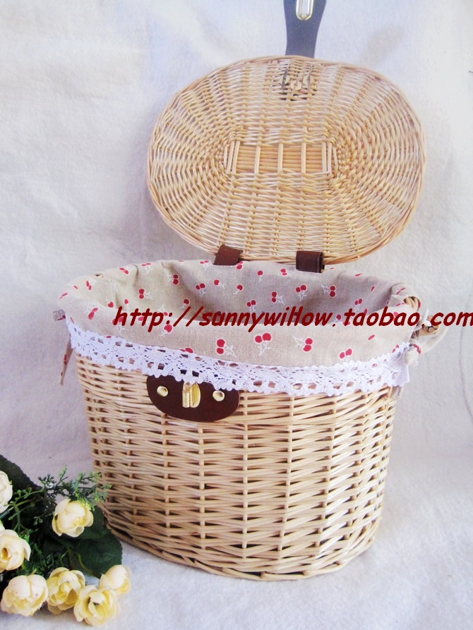 Panier pour vélo SUNNY WILLOW en vigne - Ref 2268378 Image 11