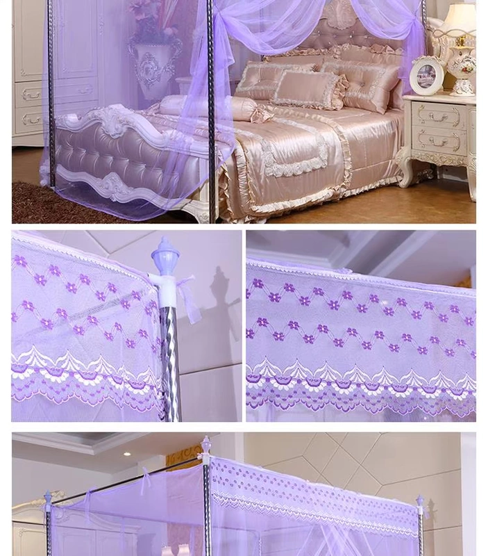 Thanh chống muỗi thanh đơn Mua lưới chống muỗi cực hỗ trợ khung kệ phụ kiện ống thép không gỉ dày dày hộ gia đình 1 - Lưới chống muỗi mùng khung inox