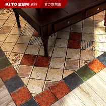 Jinyitao Ceramic tile MUSE150x150 Pastoral style Garden Living room Kitchen and bathroom Balcony wall tile Floor tile