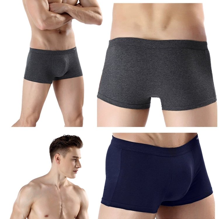 Nam Cực đồ lót nam cotton boxer thanh niên phương thức quần boxer rắn màu quần học sinh quần