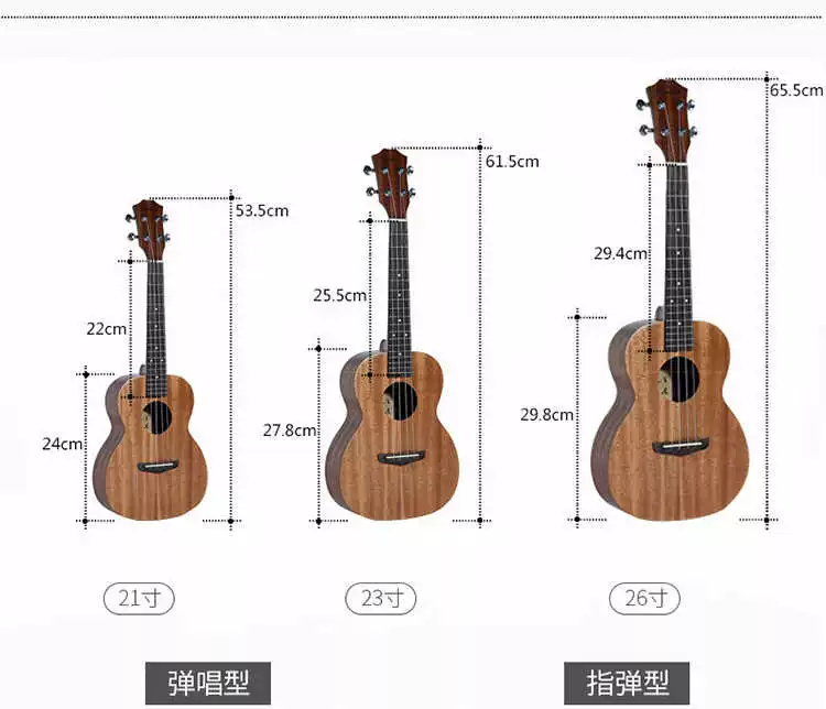 Ukulele người mới bắt đầu học sinh nam nữ trưởng thành 21 inch 23 inch Yurikke cây đàn guitar nhỏ - Nhạc cụ phương Tây